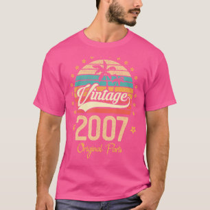 Vintage 2007 Originalteile 15 Jahre alte Retro 15. T-Shirt