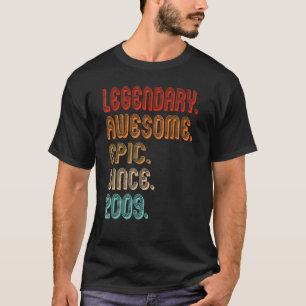 Vintage 2009 13. Geburtstag Legendär Großartig Epi T-Shirt