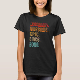 Vintage 2009 13. Geburtstag Legendär Großartig Epi T-Shirt