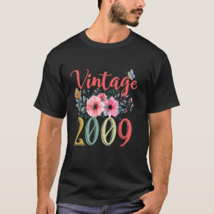 Vintage 2009 Floral Hippie Groovy Wildblume 16.  T-Shirt