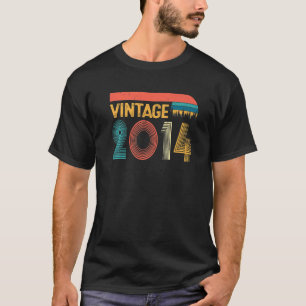 Vintage 2014 9. Geburtstag für Männer Frauen 9 Jah T-Shirt