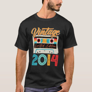 Vintage 2014 Awesome 8 Jahre alte Retro 8. Geburts T-Shirt