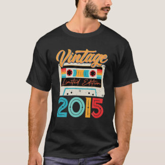 Vintage 2015 Awesome 7 Jahre alte Retro 7. Geburts T-Shirt