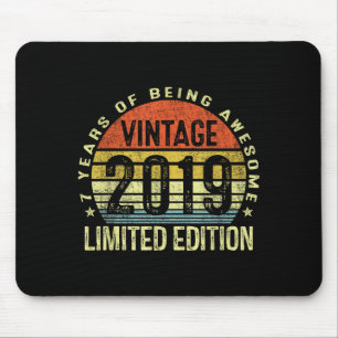 Vintage 2019 limitierte Auflage 7 Jahre alt 7. Geb Mousepad