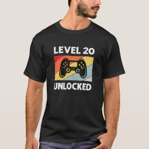 Vintage 20. Geburtstag 20 Jahre alte Gamer Mens Bo T-Shirt