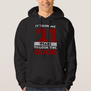 Vintage 21 Jahre alte lustige 21. Geburtstagsgesch Hoodie