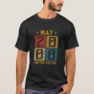 Vintage 22. Geburtstag Mai 2000 Geboren 2000 22 Ja T-Shirt