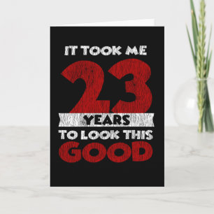 Vintage 23 Jahre alte lustige 23. Geburtstagsgesch Karte