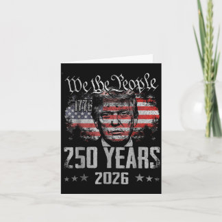Vintage 250 Jahre 1776 2026 250. Geburtstag 4. Karte