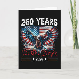 Vintage 250 Jahre 1776-2026 250. Geburtstag 4.  Karte