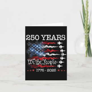 Vintage 250 Jahre 1776-2026 Flagge USA Kampfflugze Karte