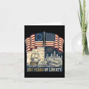 Vintage 250 Jahre Amerikanisch 1776-2026 250. Karte