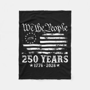 Vintage 250 Jahre amerikanische Flagge 1776 2026 2 Fleecedecke