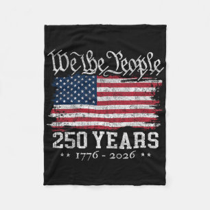 Vintage 250 Jahre USA-Flagge 1776-2026 250. Geburt Fleecedecke