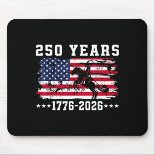 Vintage 250. Jubiläum USA-Flagge 1776 2026 Mousepad
