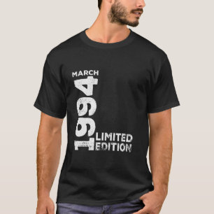 Vintage 30. Geburtstag I Limited Edition März 1994 T-Shirt