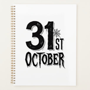 Vintage 31. Oktober Halloween-Schrifttyp-Design_1 Planer