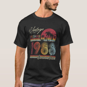 Vintage 33. Geburtstag Dezember 1988 33 Quarantäne T-Shirt