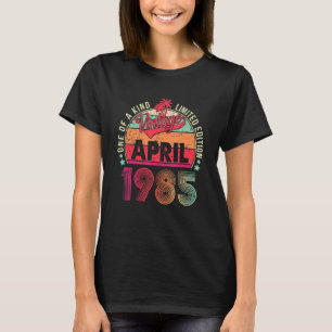 Vintage 37. Geburtstag Großartig seit April 1985 T-Shirt