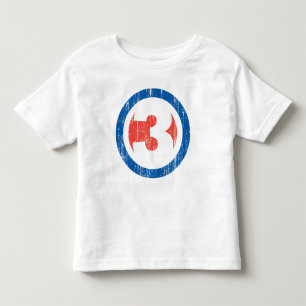 Vintage #3 kleinkind t-shirt