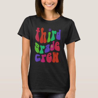 Vintage 3rd Grad Crew Teacher Hello Third Grader T-Shirt