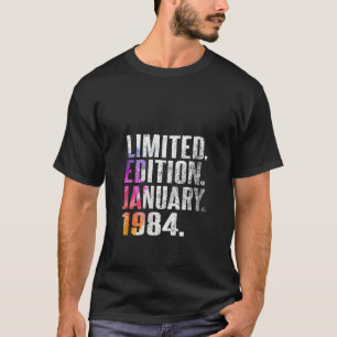 Vintage 40 Geburtstag I Limitierte Auflage Januar  T-Shirt