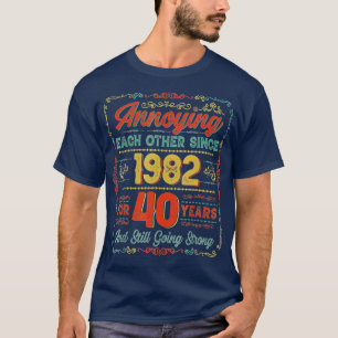 Vintage 40-jährige Hochzeit 40 Jahre Marri T-Shirt