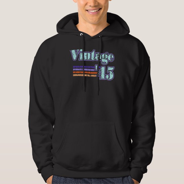 Vintage 45 hoodie (Vorderseite)
