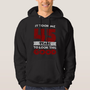 Vintage 45 Jahre alte lustige Geschenke zum 45. Ge Hoodie