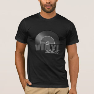 Vintage 45 RPM Vinyl-Schallplatten-Süchtiger T-Shi T-Shirt