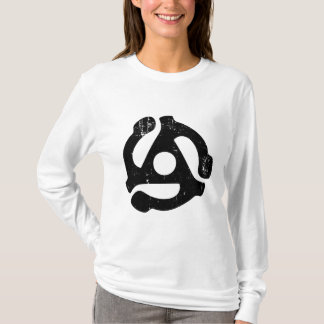 Vintage-45er-Adapter-Geschenk 60er- und 70er-Musik T-Shirt
