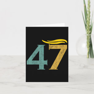 Vintage 47 Trump Haar 1  Karte
