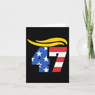 Vintage 47 Trump Haar  Karte