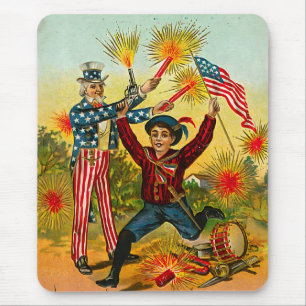 Vintage 4. Juli Mousepad