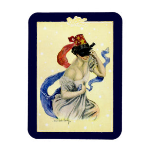 Vintage 4. Juli patriotische Maskenparty Magnet