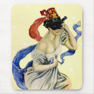 Vintage 4. Juli - patriotische Maskenparty Mousepad