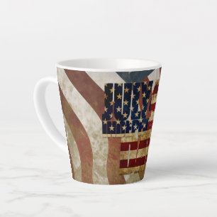 Vintage 4. Juli Unabhängigkeitstag Design Milchtasse