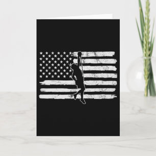 Vintage 4. Juli USA-Flagge Free Climbing Boulder Karte