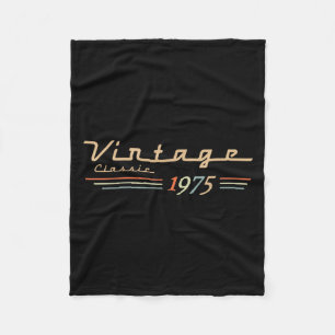 Vintage 50. Geburtstagsdekorationen Vintag 1975 50 Fleecedecke
