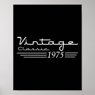 Vintage 50. Geburtstagsdekorationen Vintag 1975 50 Poster