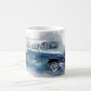 Vintage 50er Jahre Chevy Car Digital Art Kaffeetasse