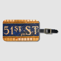 Vintage 51st Street, Manhattan, NYC Square