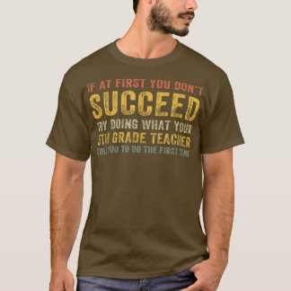 Vintage 5. Klasse Lehrer - Jobbezeichnung Zurück i T-Shirt