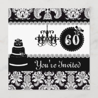VINTAGE 60. BIRTHTAGINVITATIONSKIK UND BLING