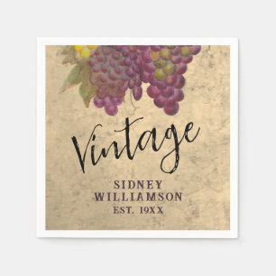 Vintage 60. Geburtstag Benutzerdefinierte Wein The Serviette
