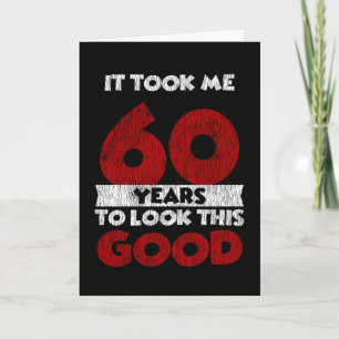 Vintage 60 Jahre alte lustige 60. Geburtstagsgesch Karte