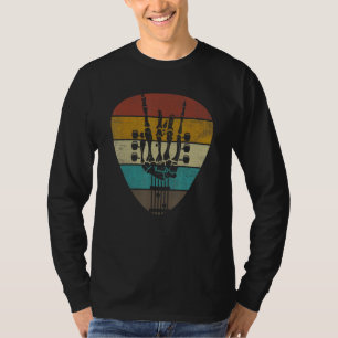 Vintage 60er 70er 80er Rock & Roll Skelett Gitarre T-Shirt