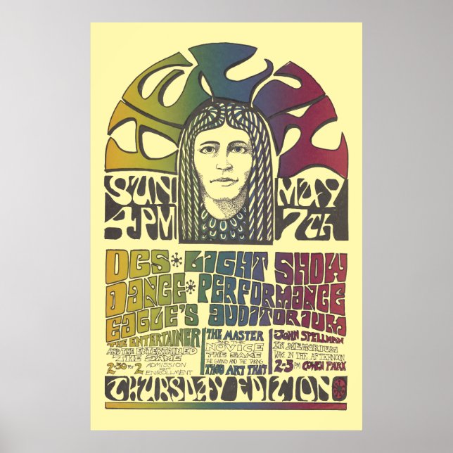 Vintage 60's Cover / Event Psychedelic Art Poster (Vorne)