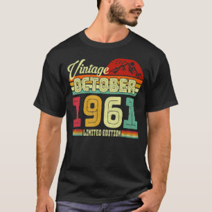 Vintage 61. Geburtstag Großartig seit Oktober 1961 T-Shirt