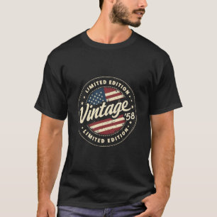 Vintage 67. Geburtstag Männer Geboren 1958 67 Jahr T-Shirt